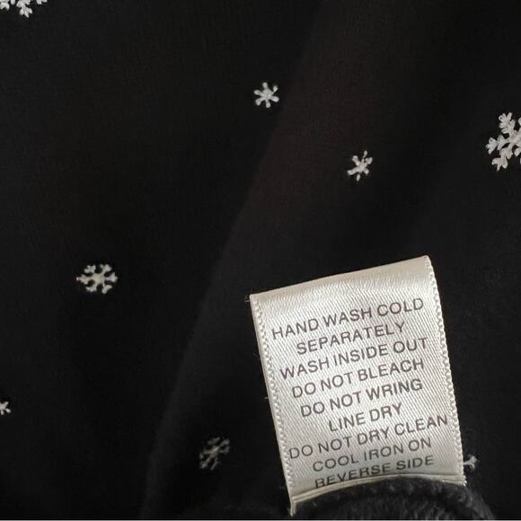 SET of black knit snowflake cardigan sweater and tank top from Christopher&Banks - Picture 6 of 8